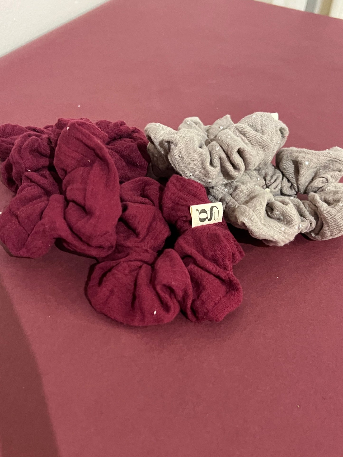 Musselin g-Scrunchies