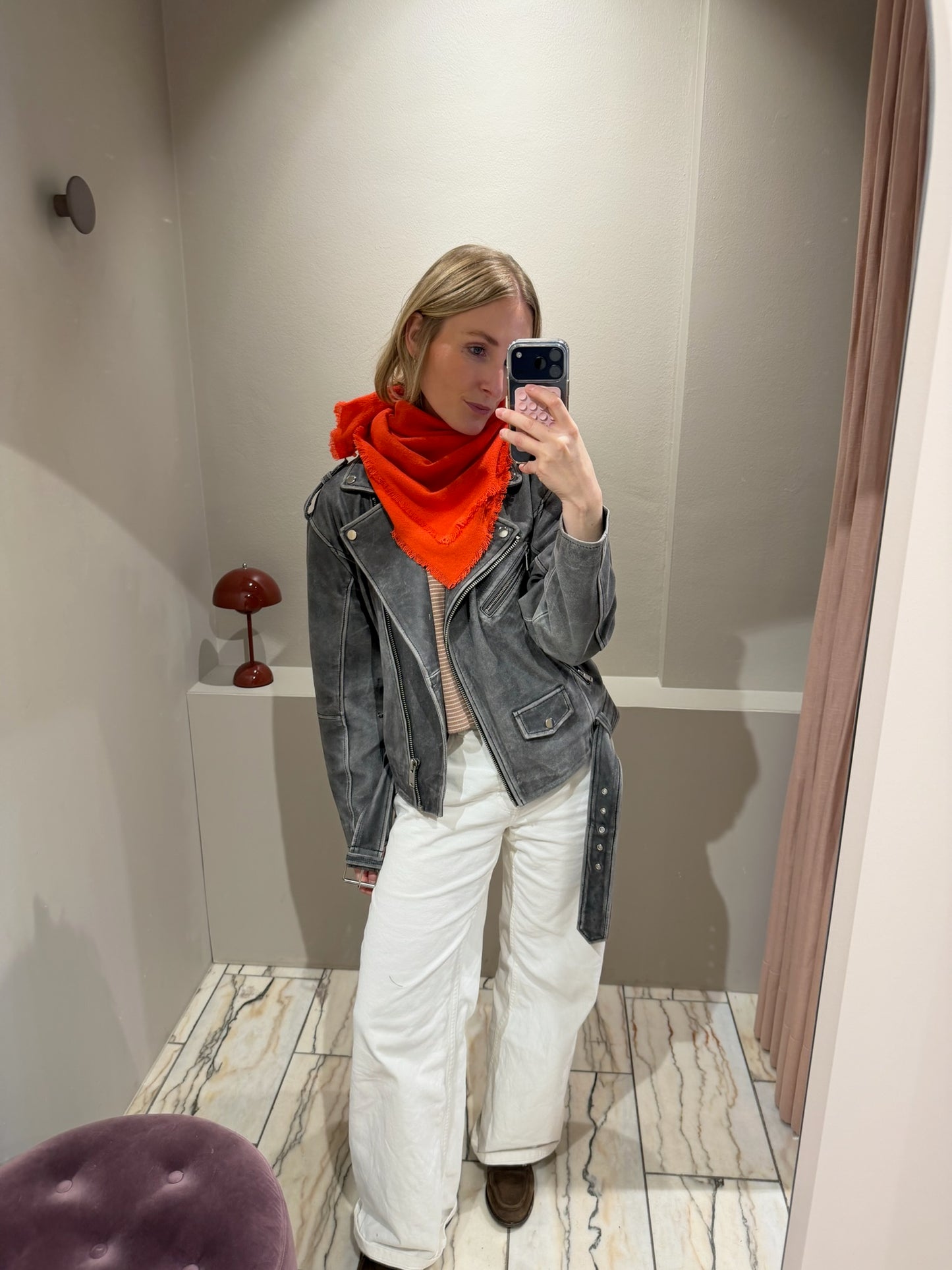 G-Mini Scarf Wool Orange