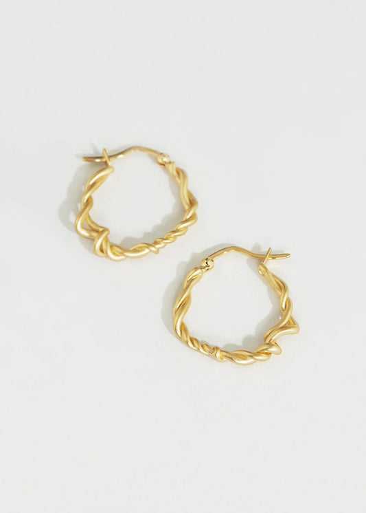 Trine Tuxen MILLE HOOP · GOLDPLATED