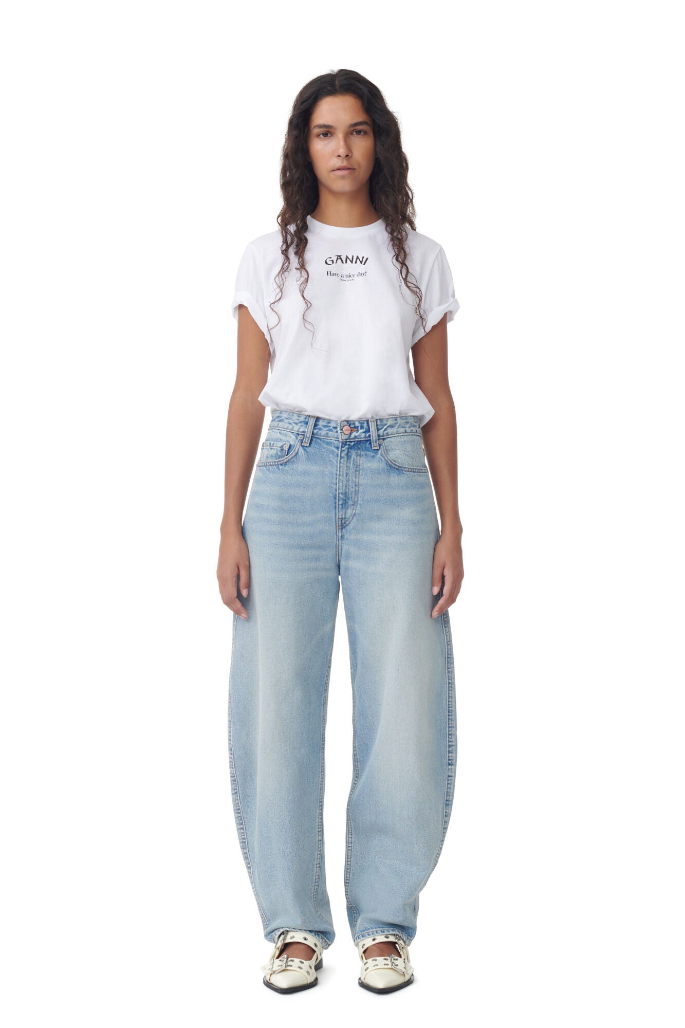 GANNY Stary Jeans Light Blue Vintage