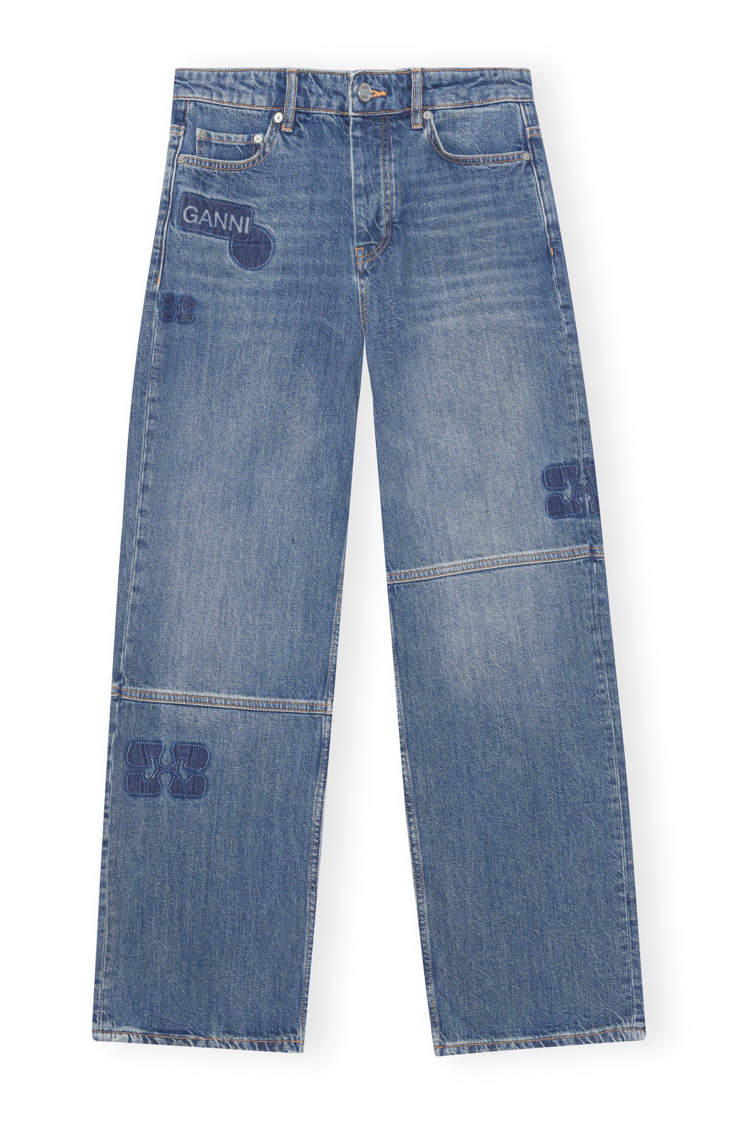 GANNI Patch Denim Izey