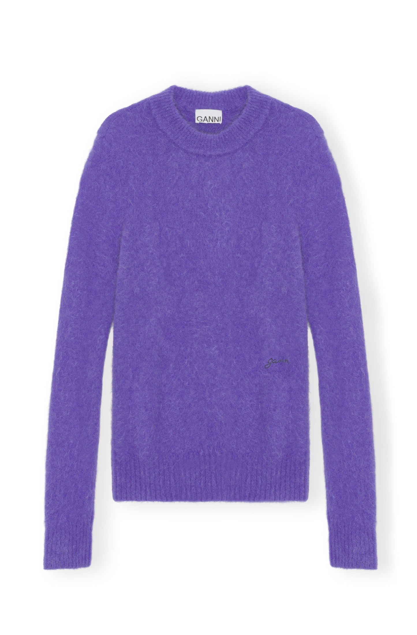 GANNI Brushed Alpaca O-Neck