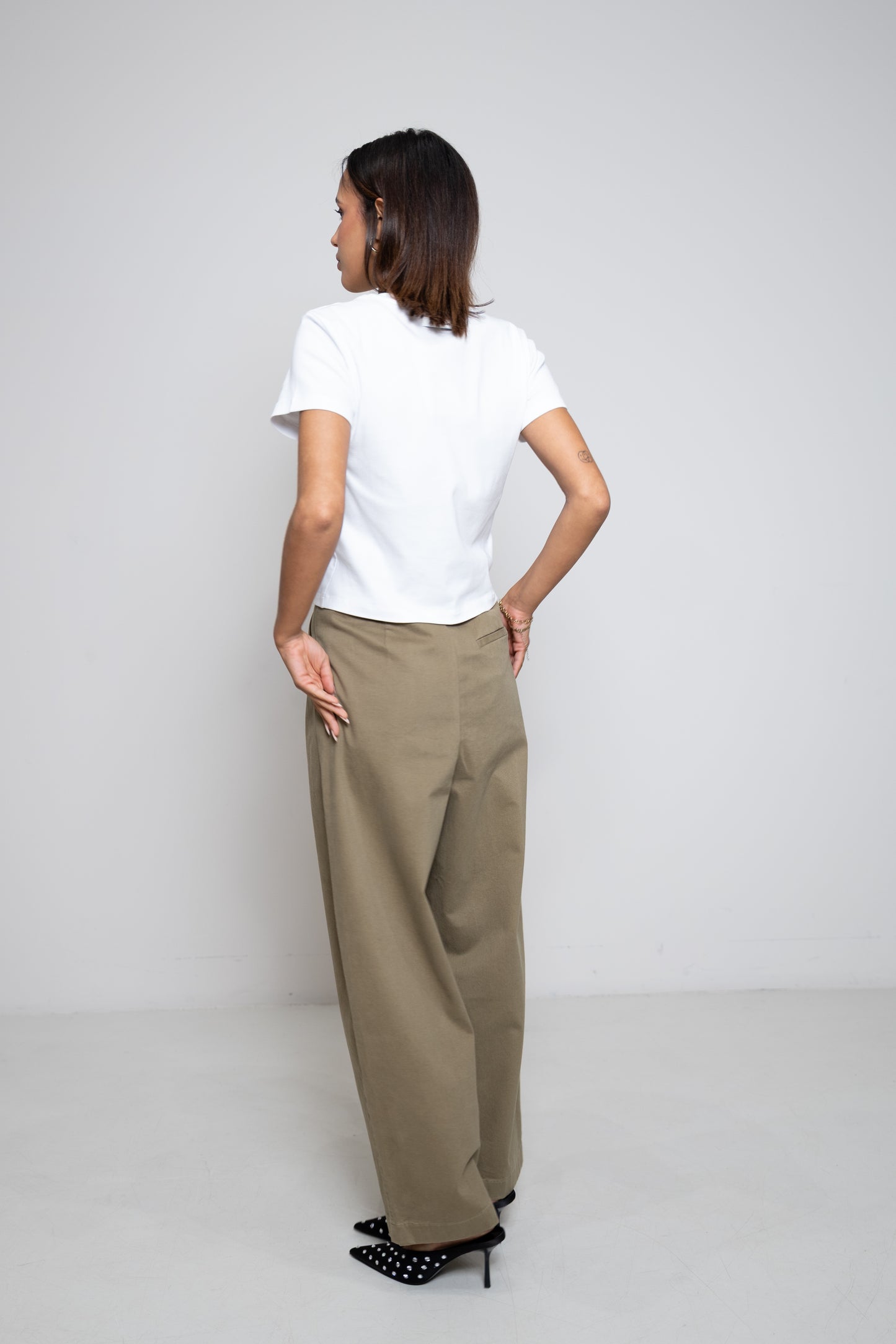 Rossi Noa Crop Brushed Gabardine