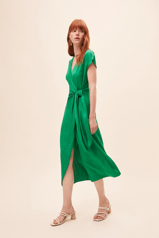 Suncoo Midi Dress green