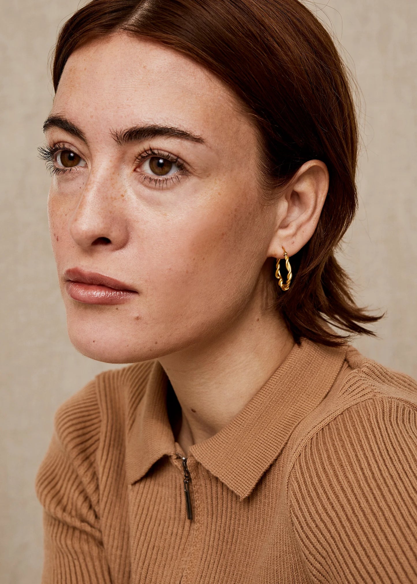 Trine Tuxen MILLE HOOP · GOLDPLATED