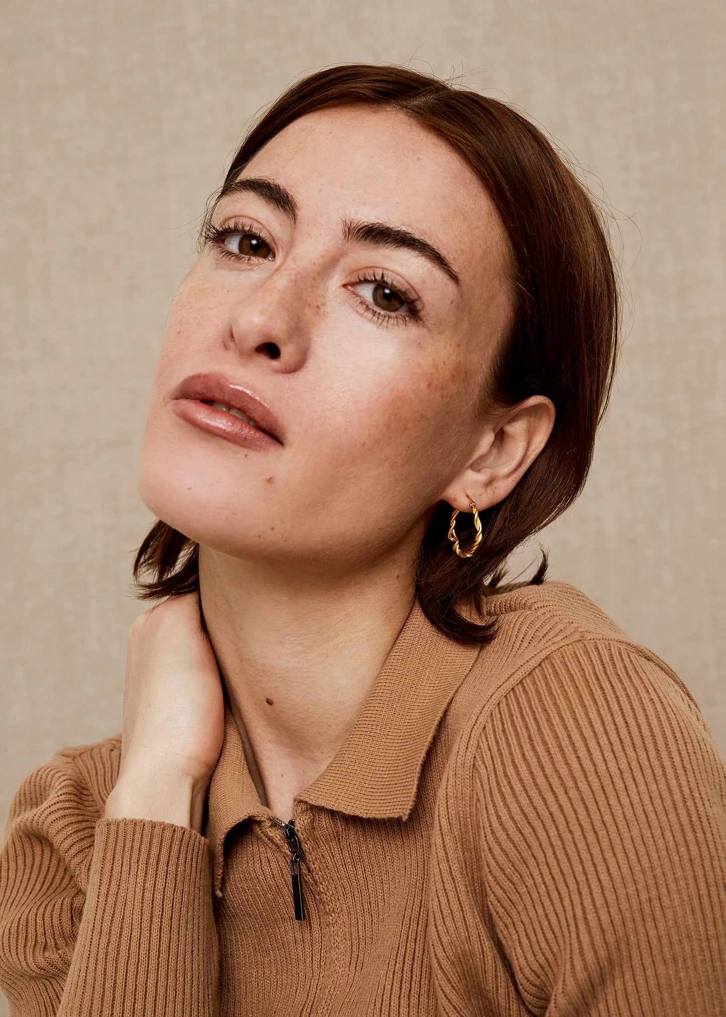 Trine Tuxen MILLE HOOP · GOLDPLATED