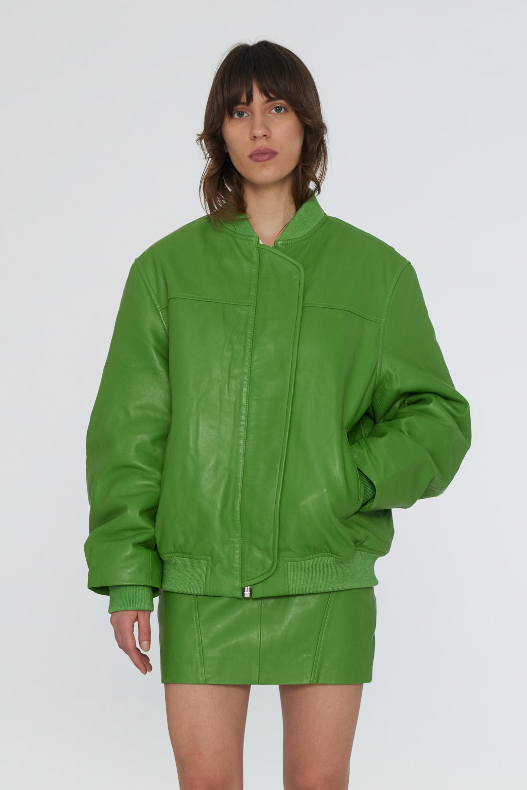 Remain Leather Bomber Jacket