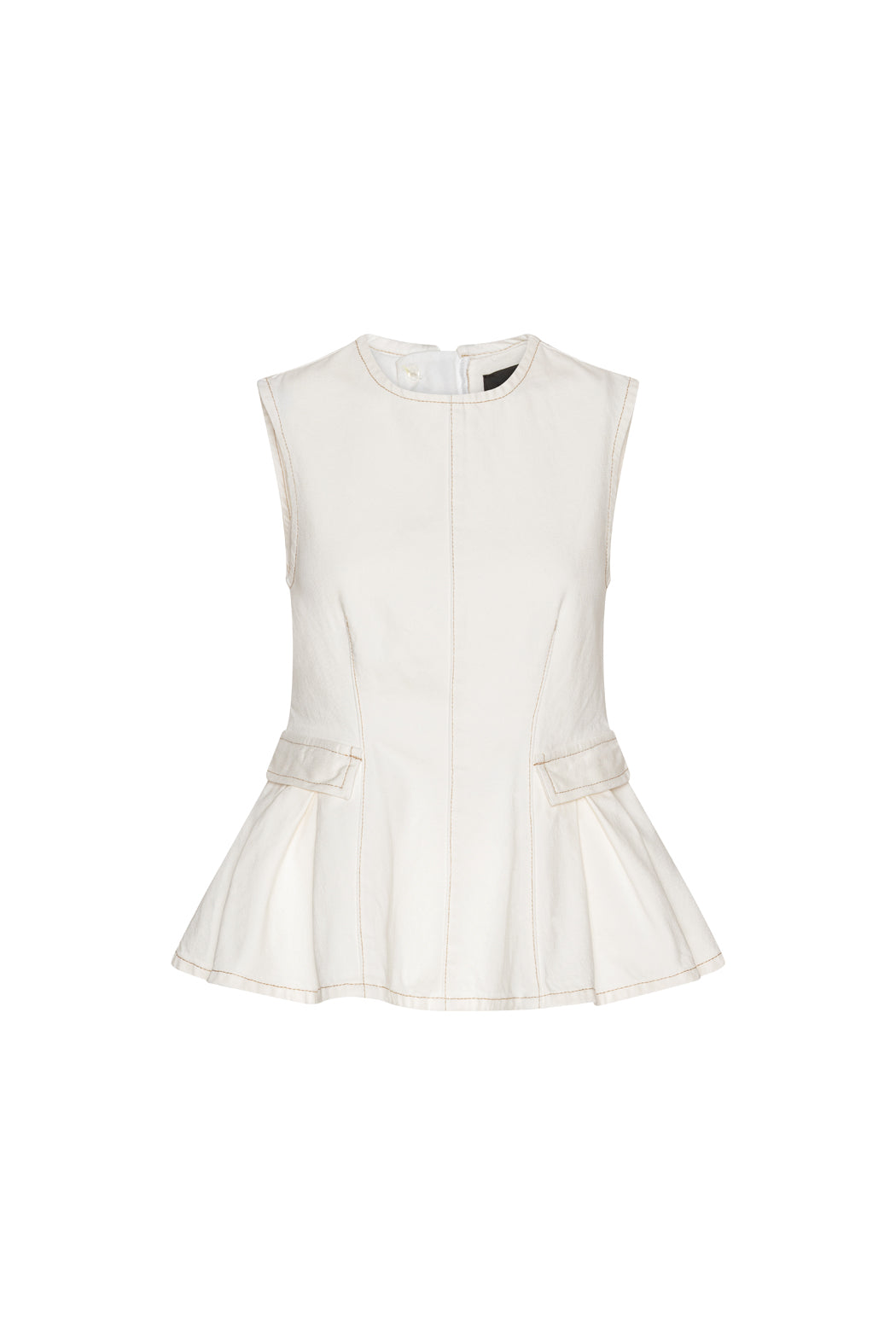 Rotate Peplum Denim Top