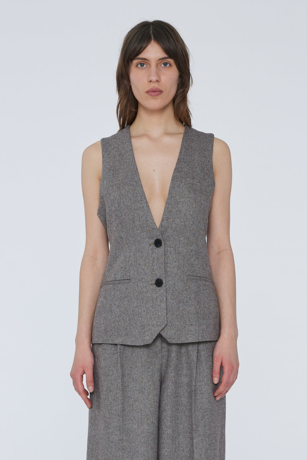 Remain Herringbone Waistcoat