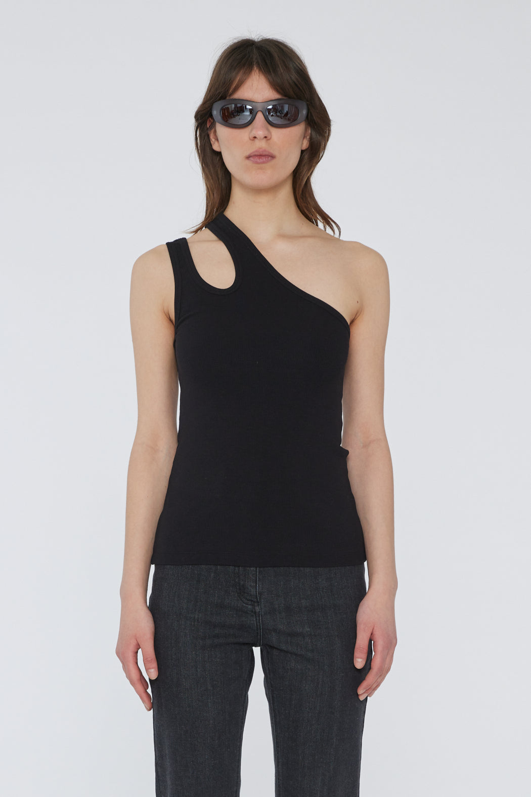 Remain Jersey One-Shoulder Top