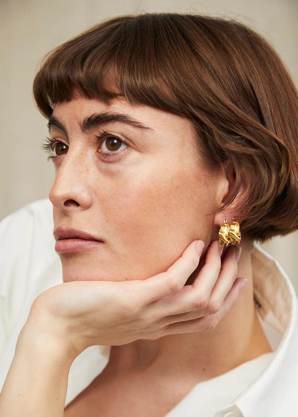 Trine Tuxen SALAD HOOP · GOLDPLATED