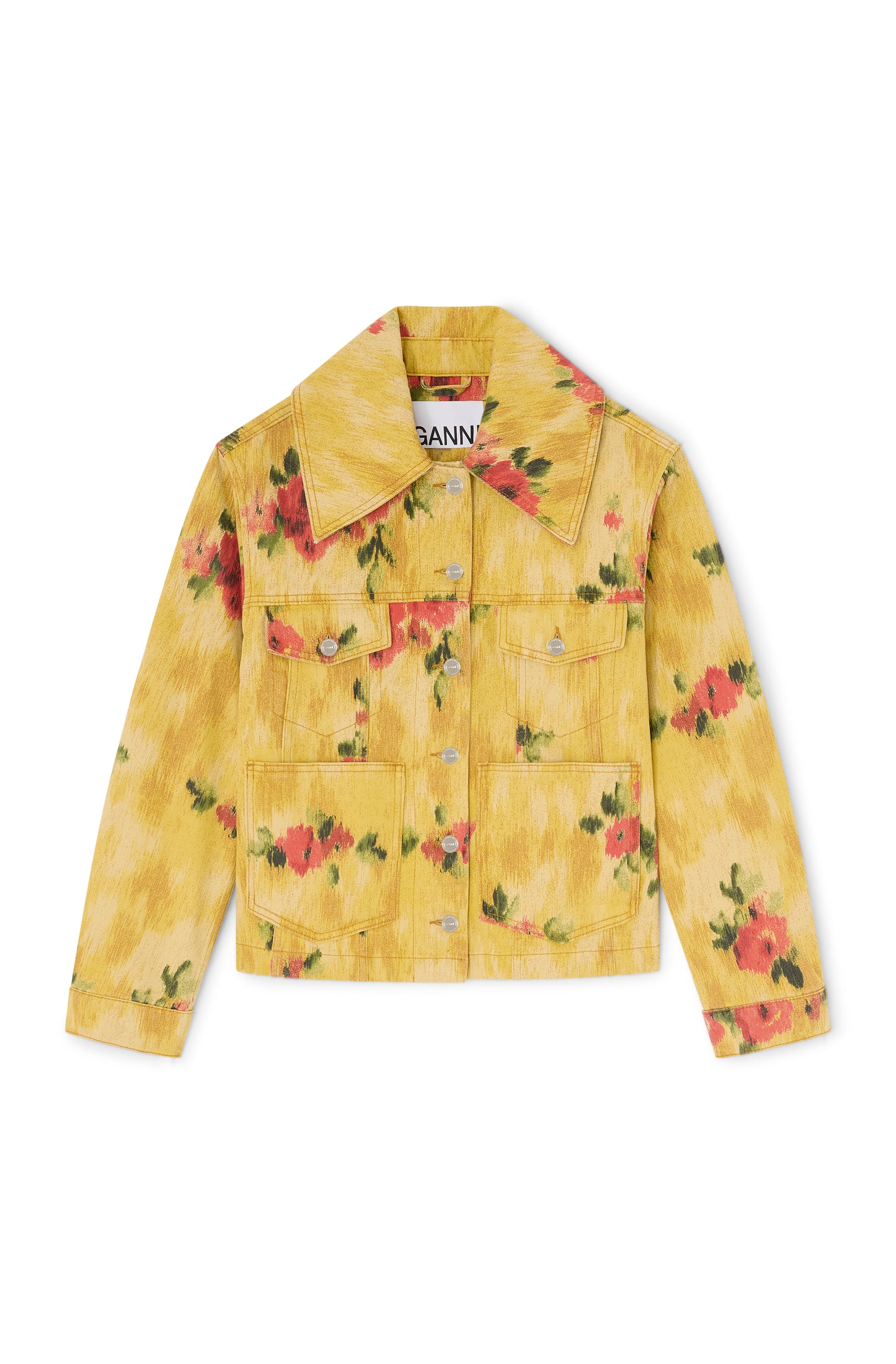 GANNI Print Denim Jacket