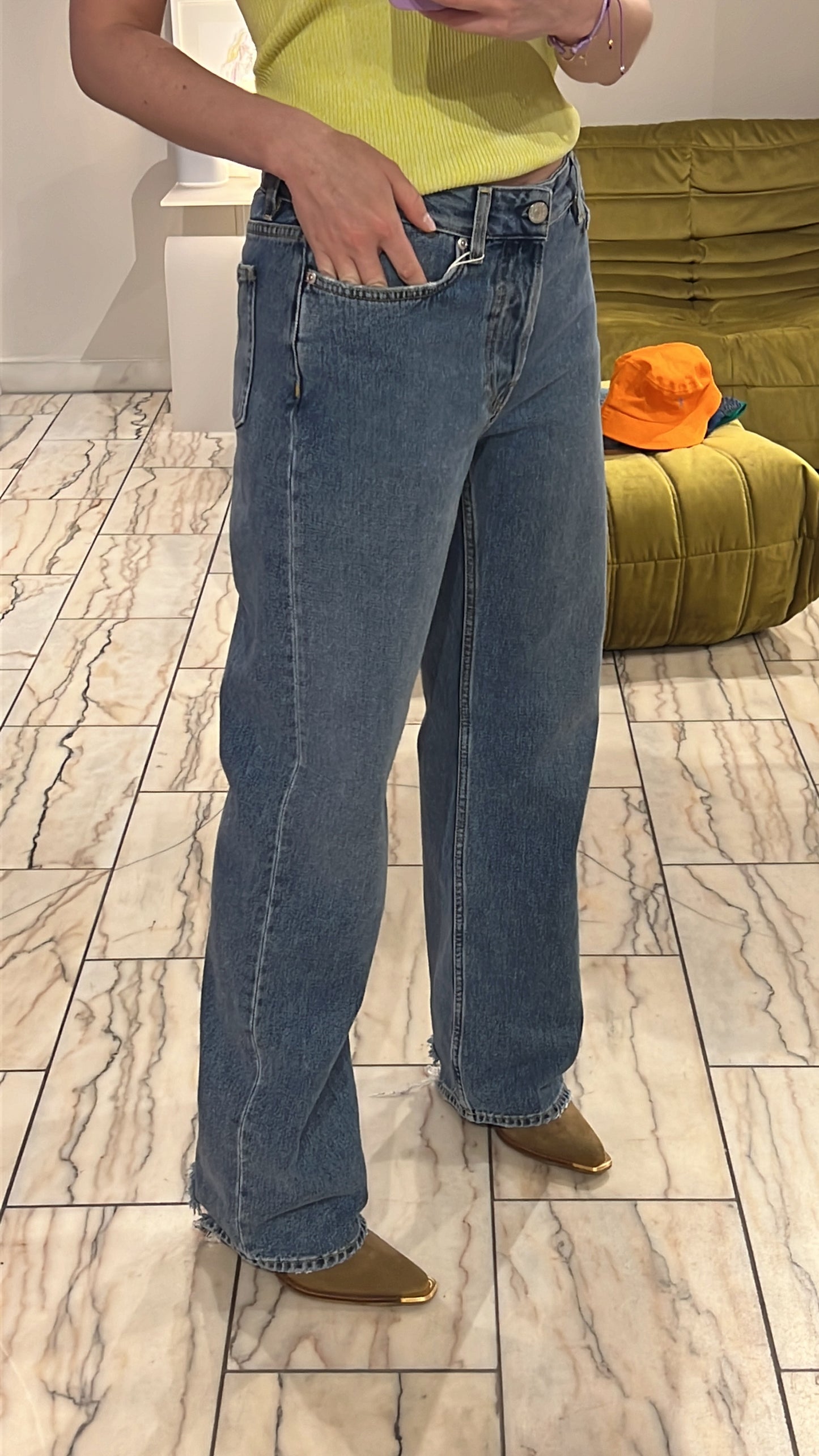 Won Hundred Baggy Medium Base Blue