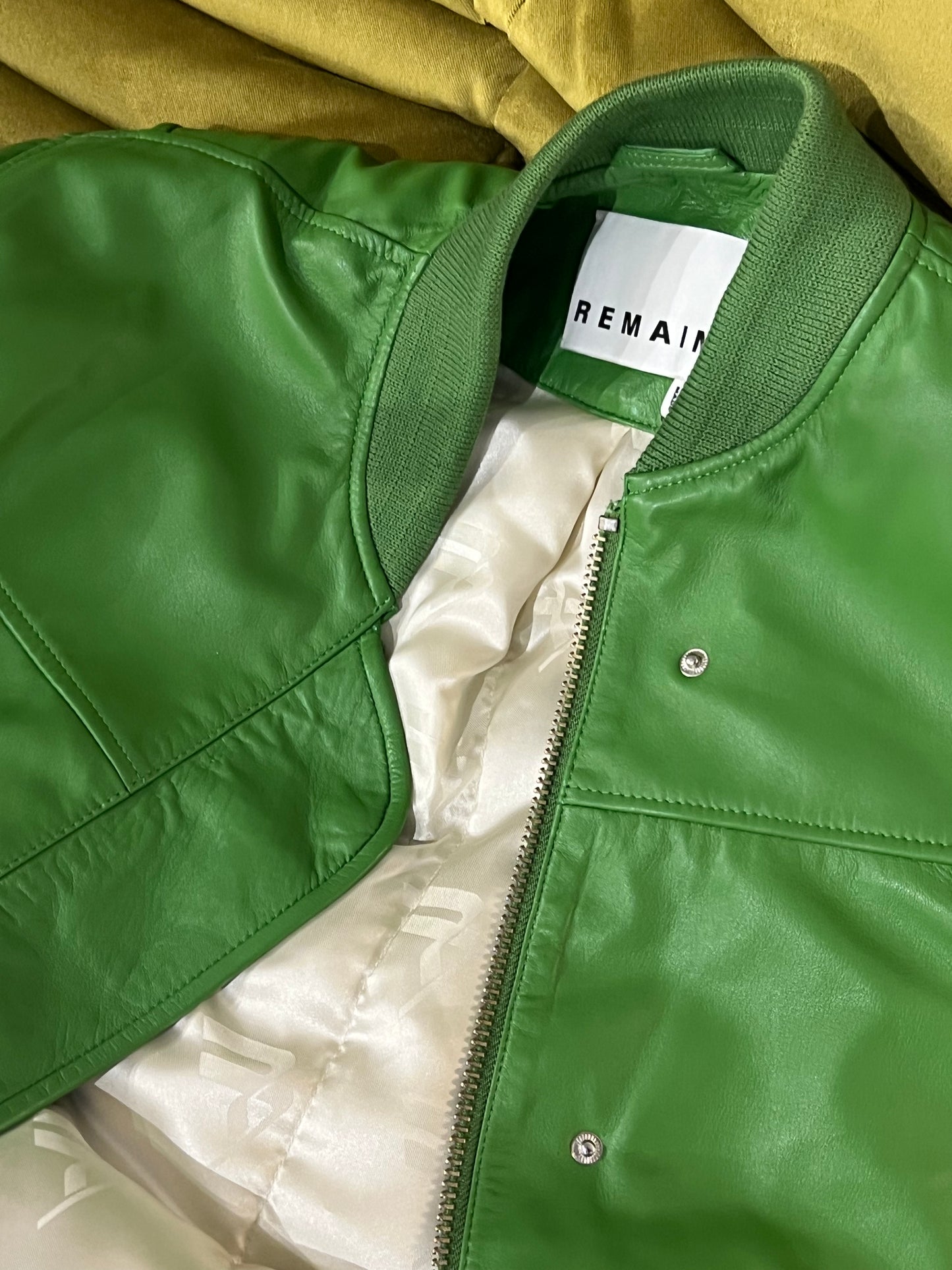 Remain Leather Bomber Jacket