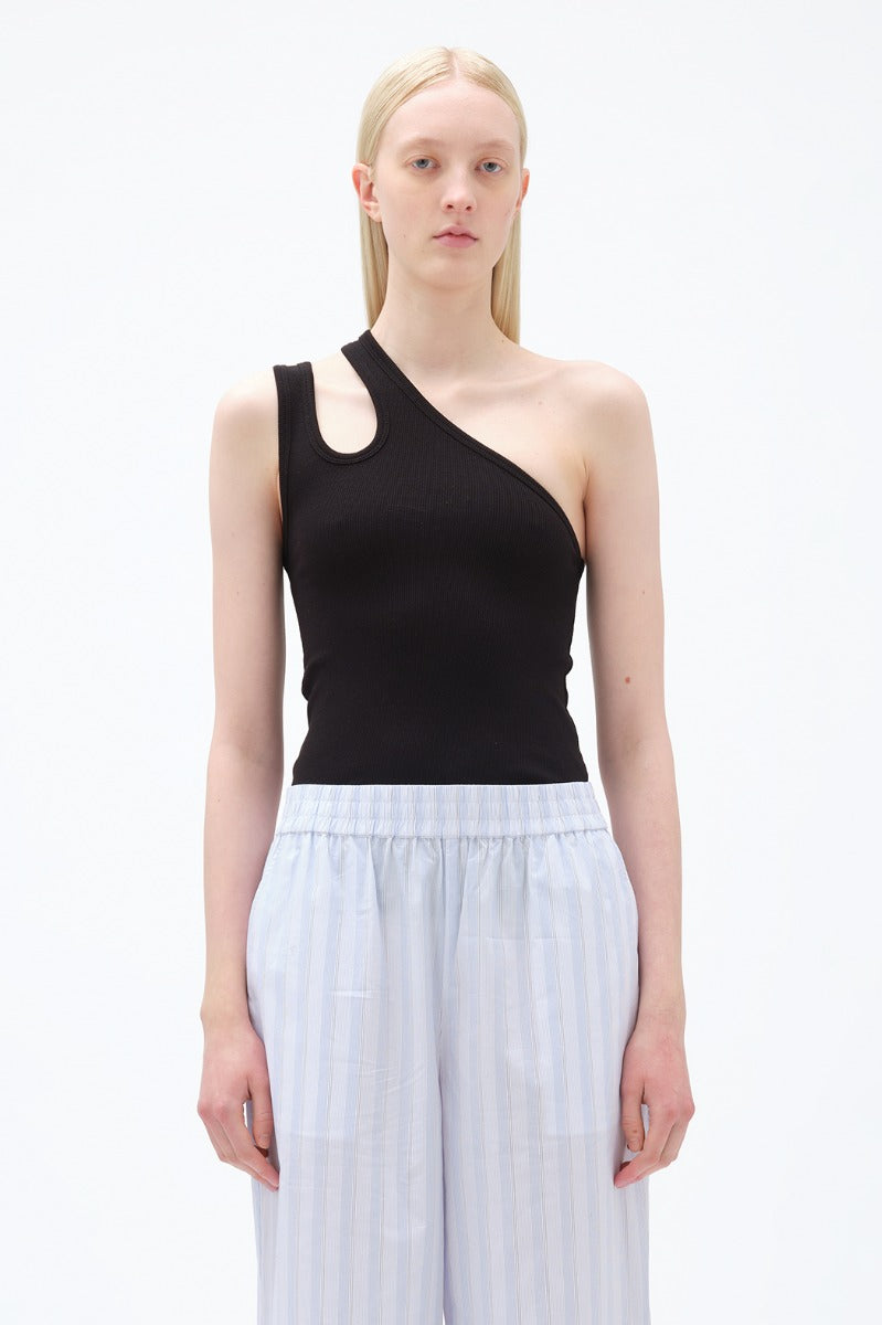 Remain Jersey One-Shoulder Top