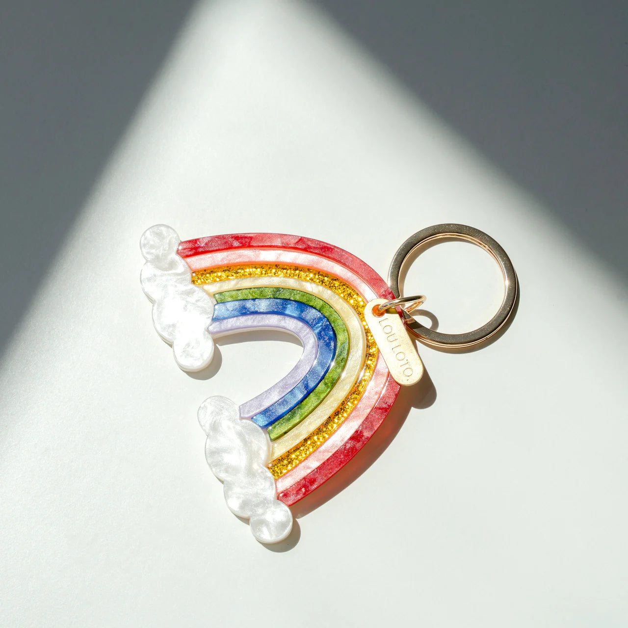 Lou Loto Großer Regenbogen Schlüsselanhänger