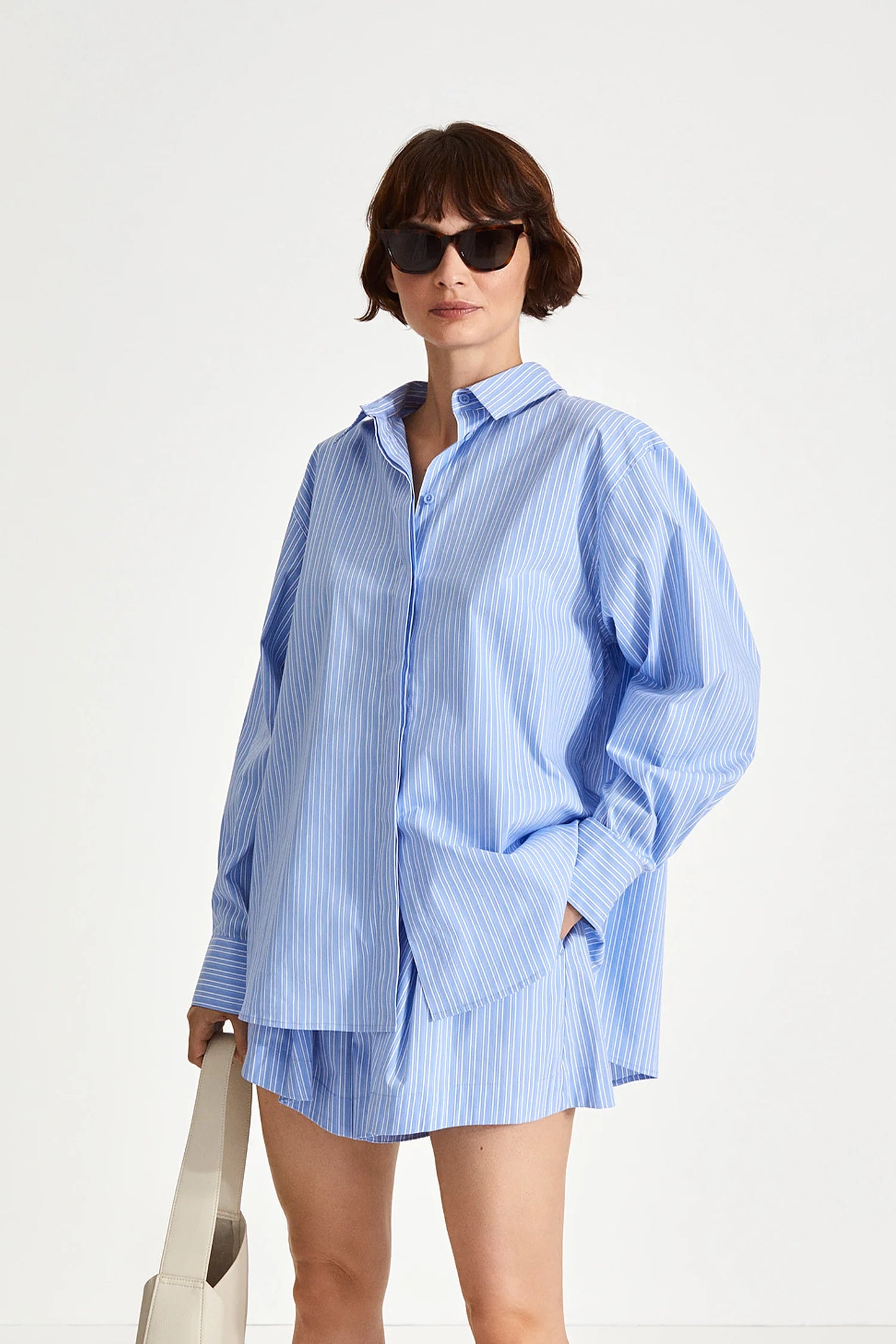 Stylein JEANNE SHIRT - BLUE STRIPED