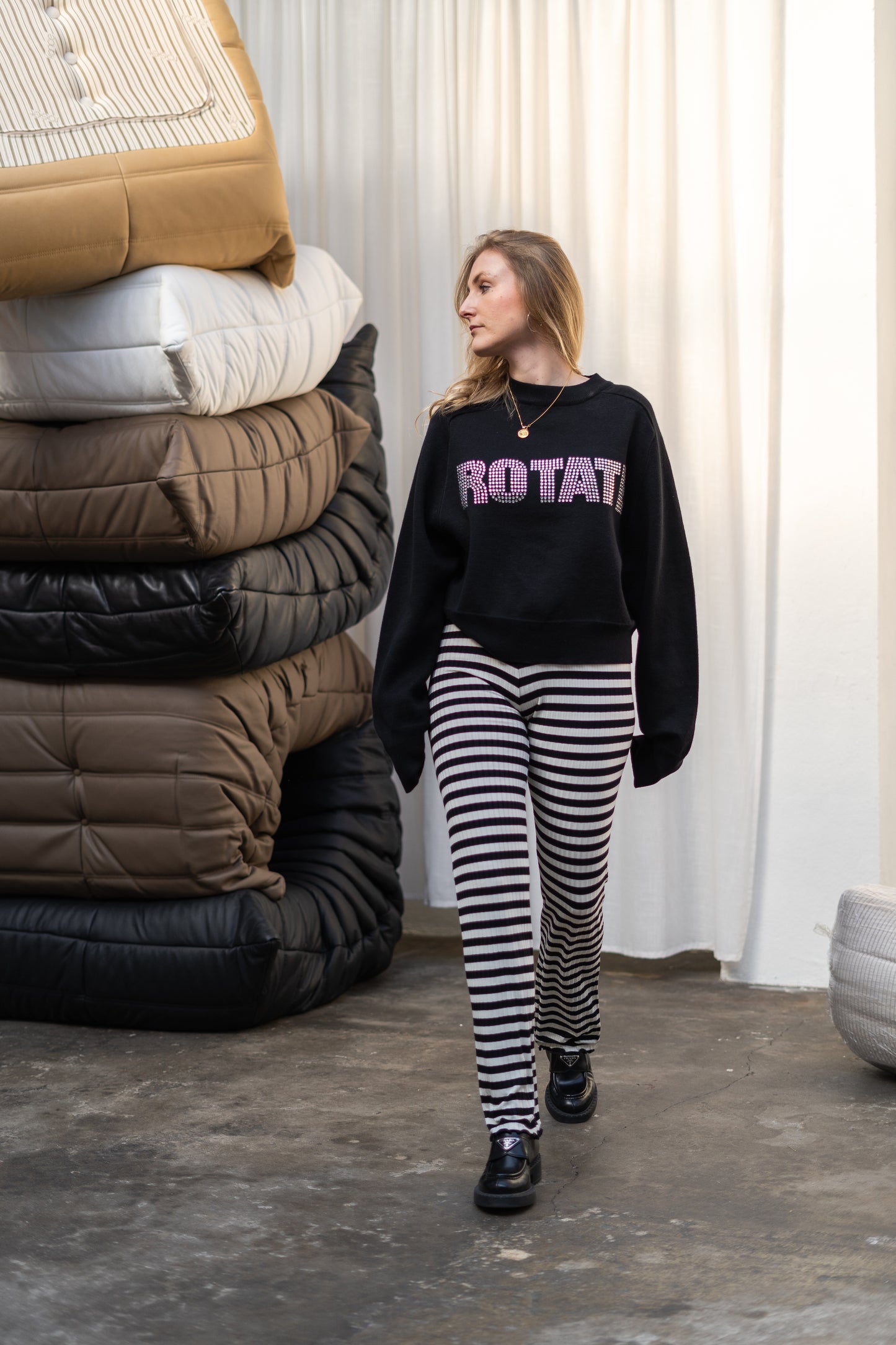 Mads Nørgaard 5x5 Stripe Lonnie Pants