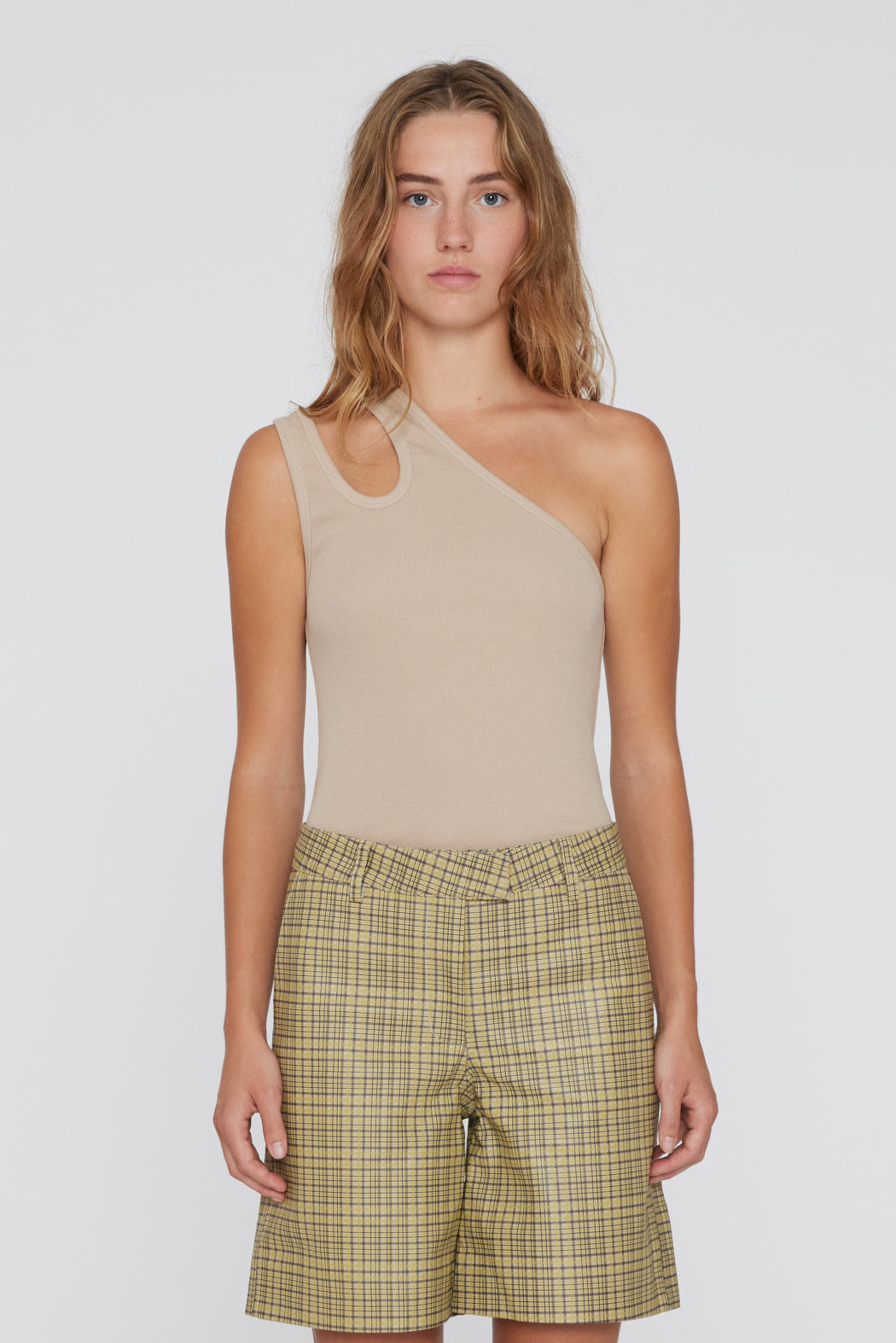 Remain Jersey One-Shoulder Top
