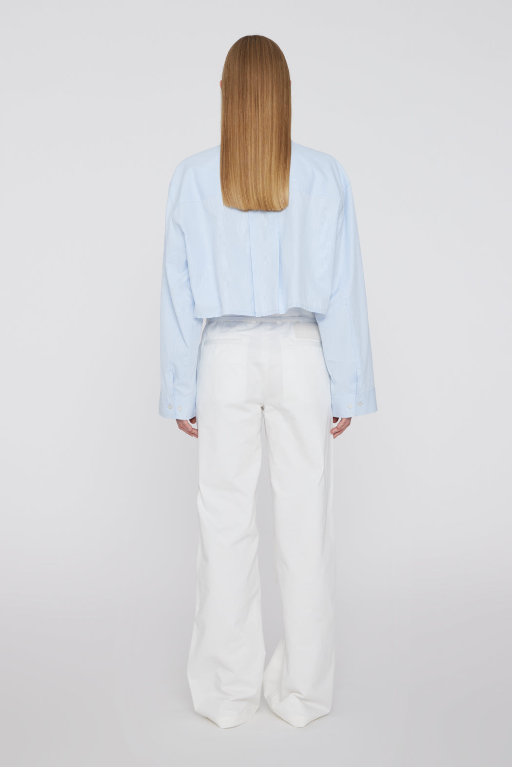 Remain Striped Cropped Shirt