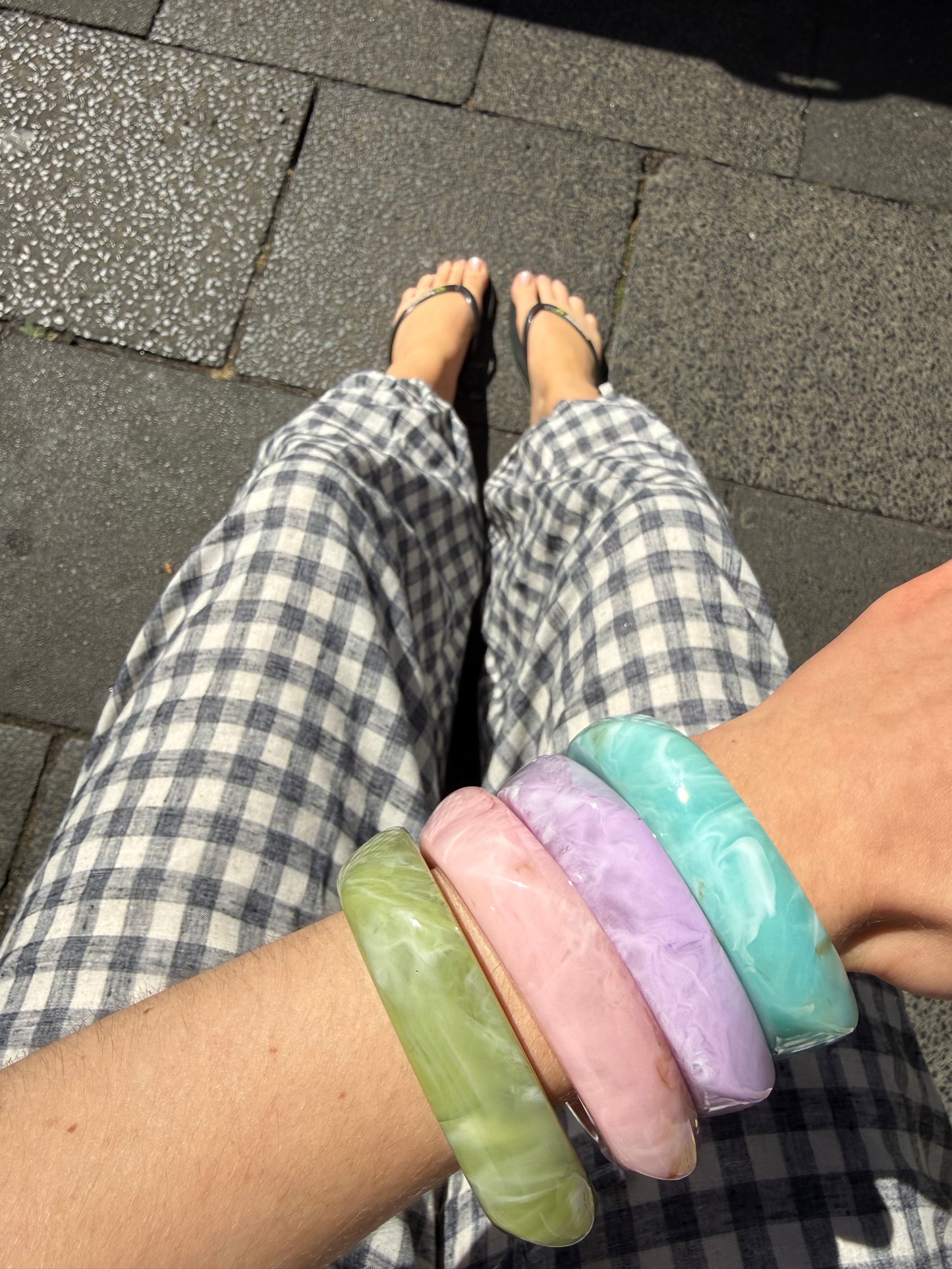Chunky Bangle Lavender Violet