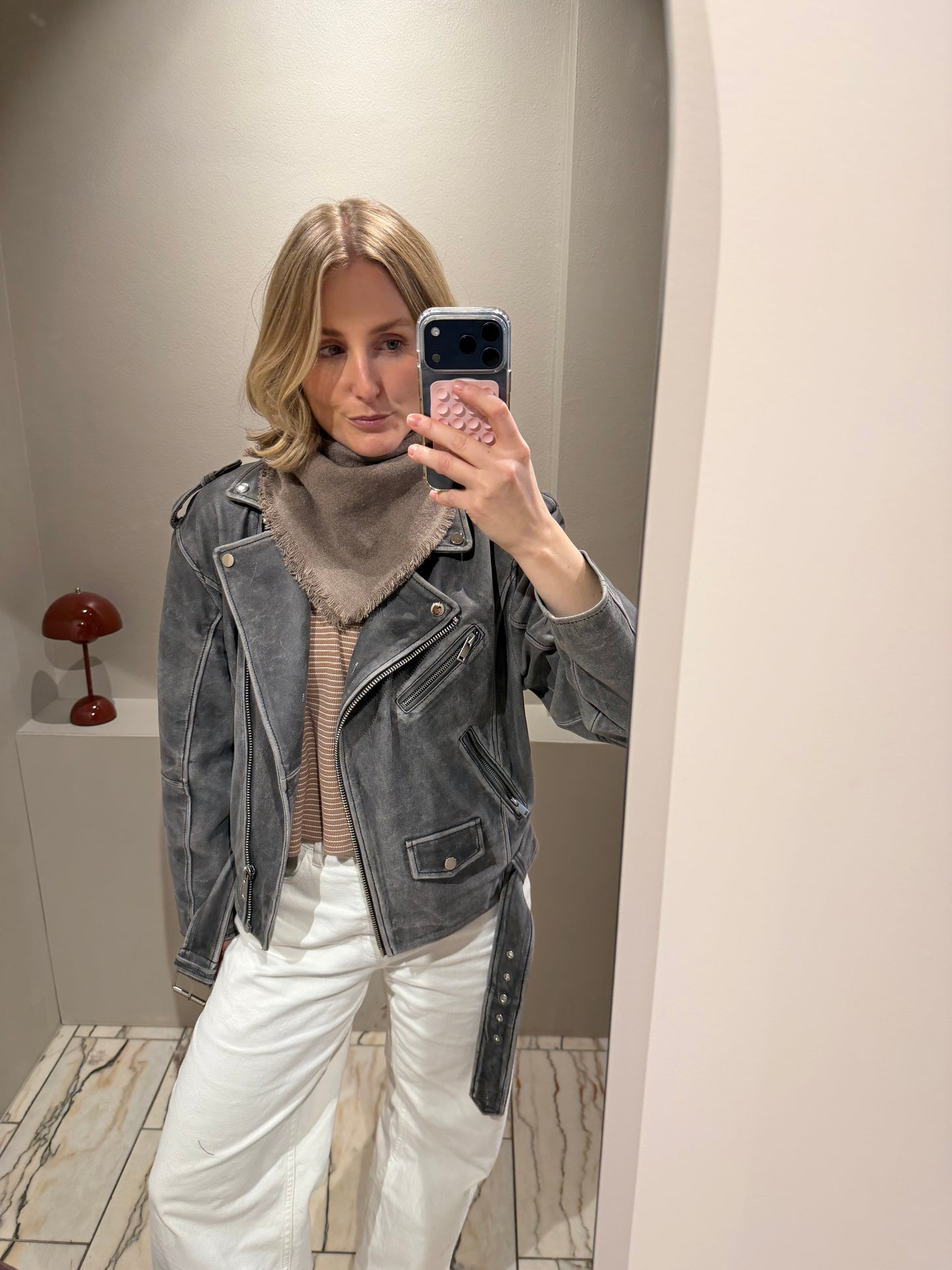 G-Mini Scarf Wool Taupe