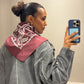 G-Paisley Scarf Silk Burgundy