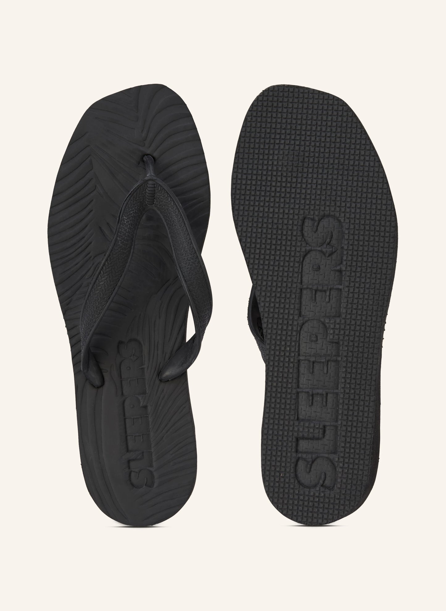 Sleepers Tapered Plattform Flip Flops Black