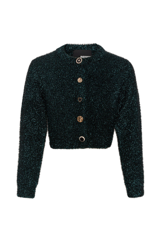 Rotate Glitter Knit Cardigan