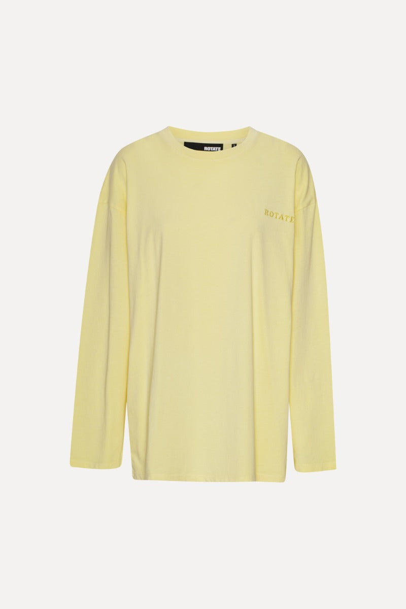 Rotate Sunday Long-sleeved T-Shirt Butter Yellow