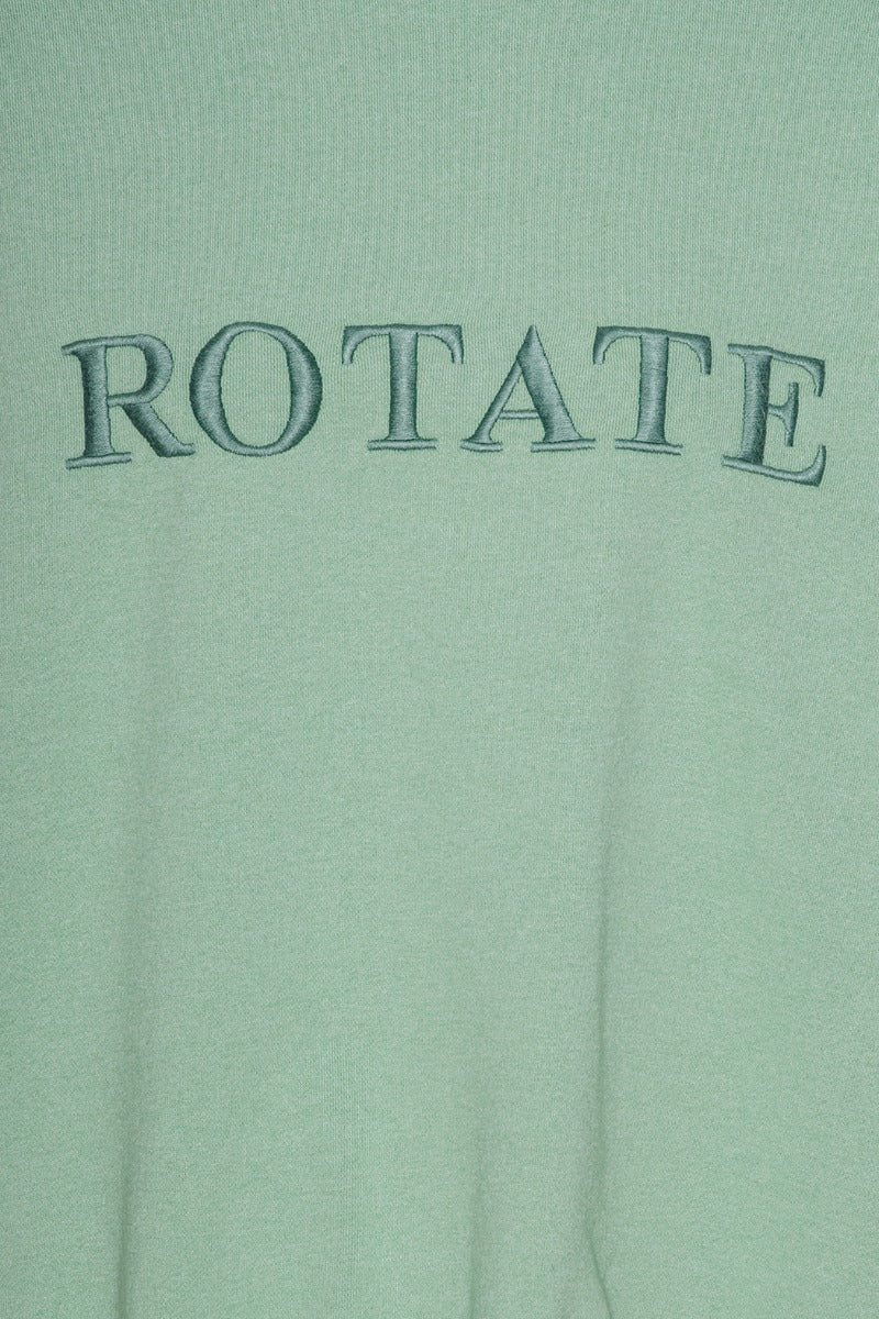 Rotate Sunday Sweat Logo Crewneck Granite Green