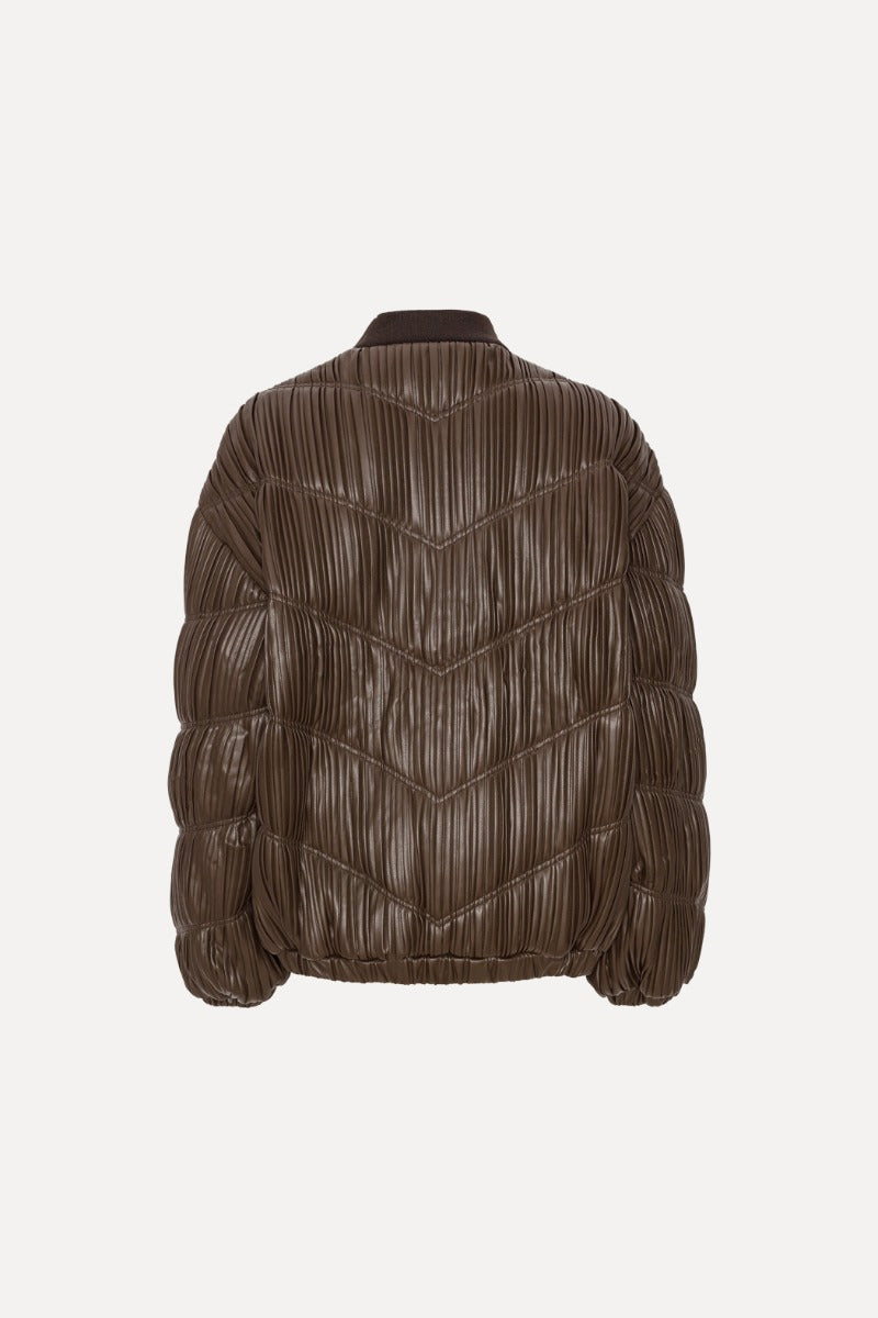 Rotate Pleated Bomber Jacket