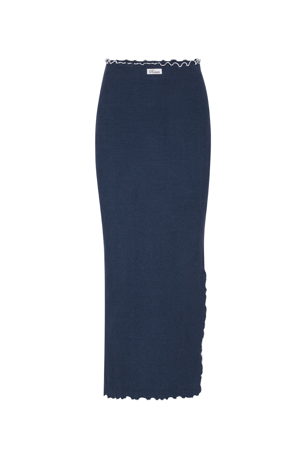 Rotate Sunday Rib Long Midi Skirt