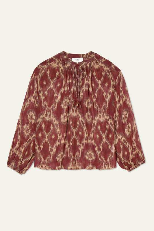 Ba&Sh Blouse Menaelle Brique