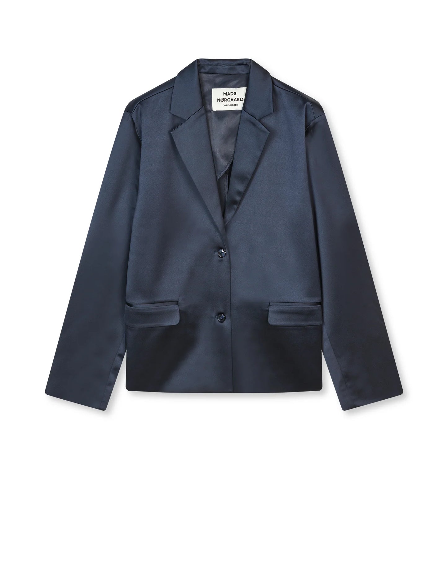 Mads Nørgaard Heavy Satin Helga Jacket Navy