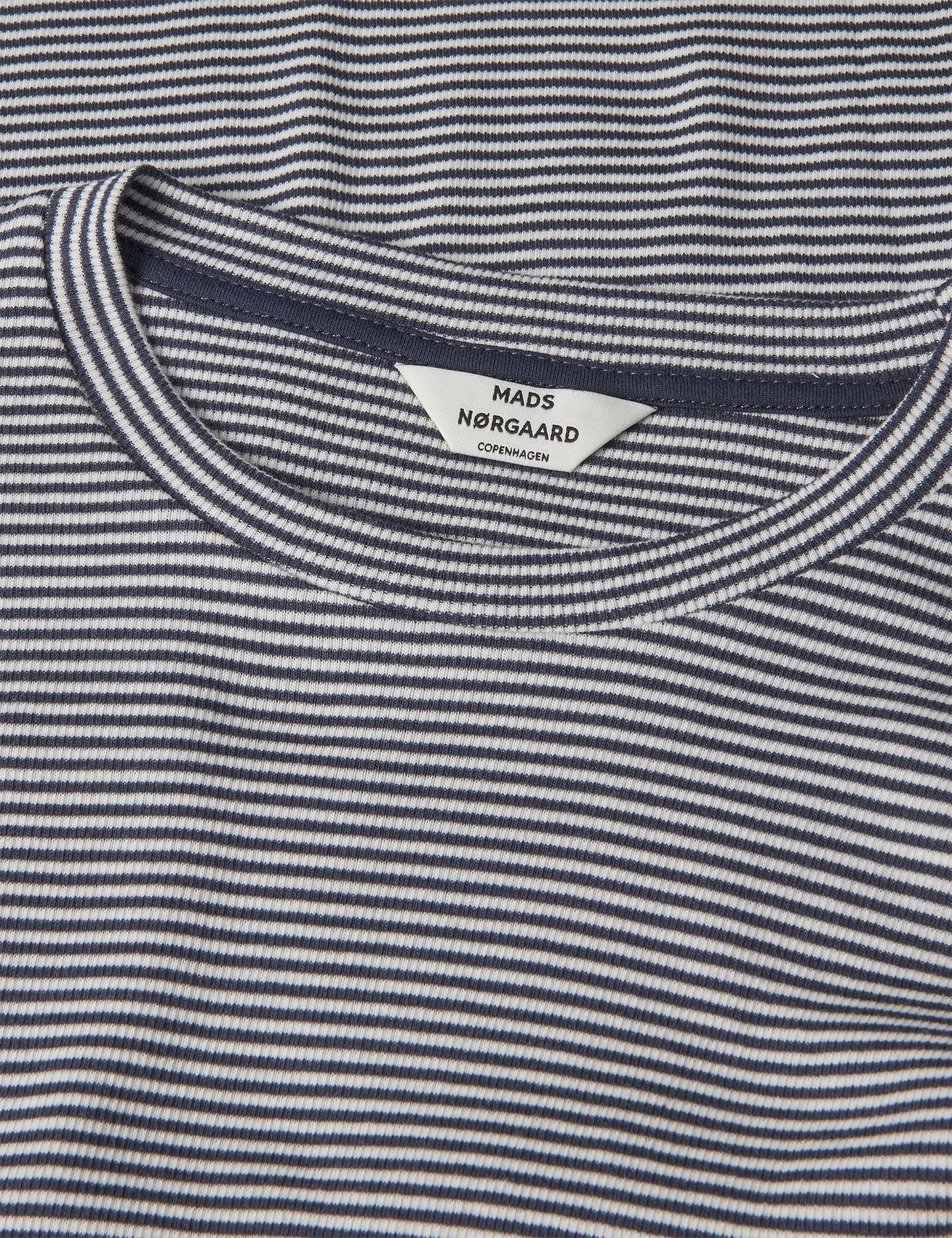 Mads Nørgaard 2x2 Cotton Stripe Tee LS