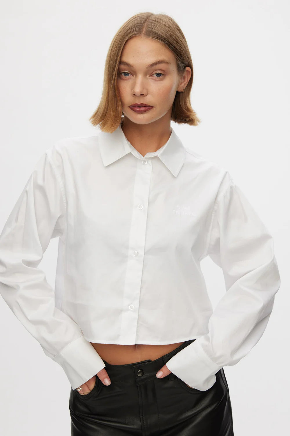 Oval Square Daily Cropped Shirt