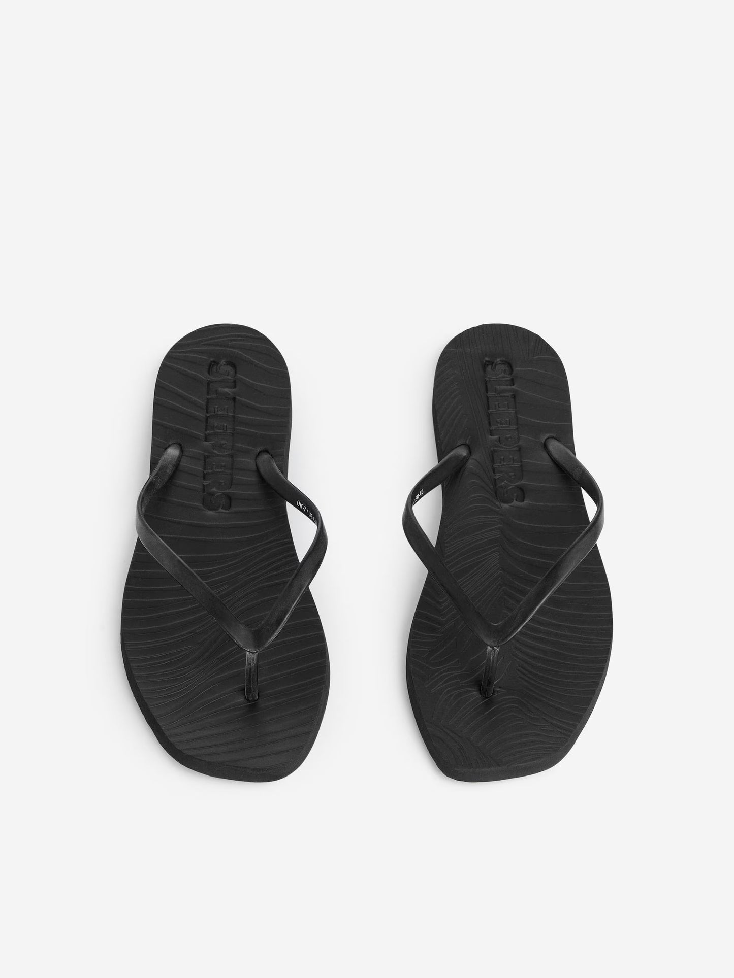 Sleepers Tapered Plattform Flip Flops Black
