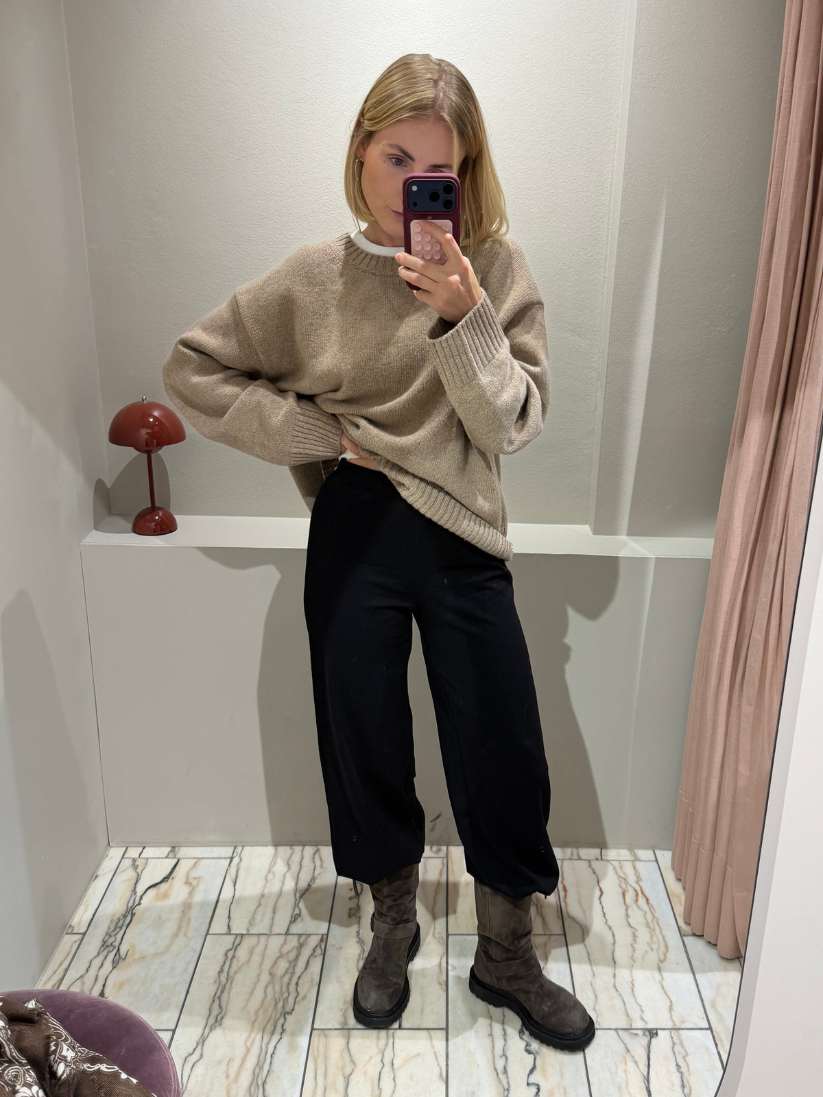 Kimberly Italian Jersey Hose Schwarz