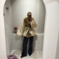 ROTATE Faux Fur Collar Jacket