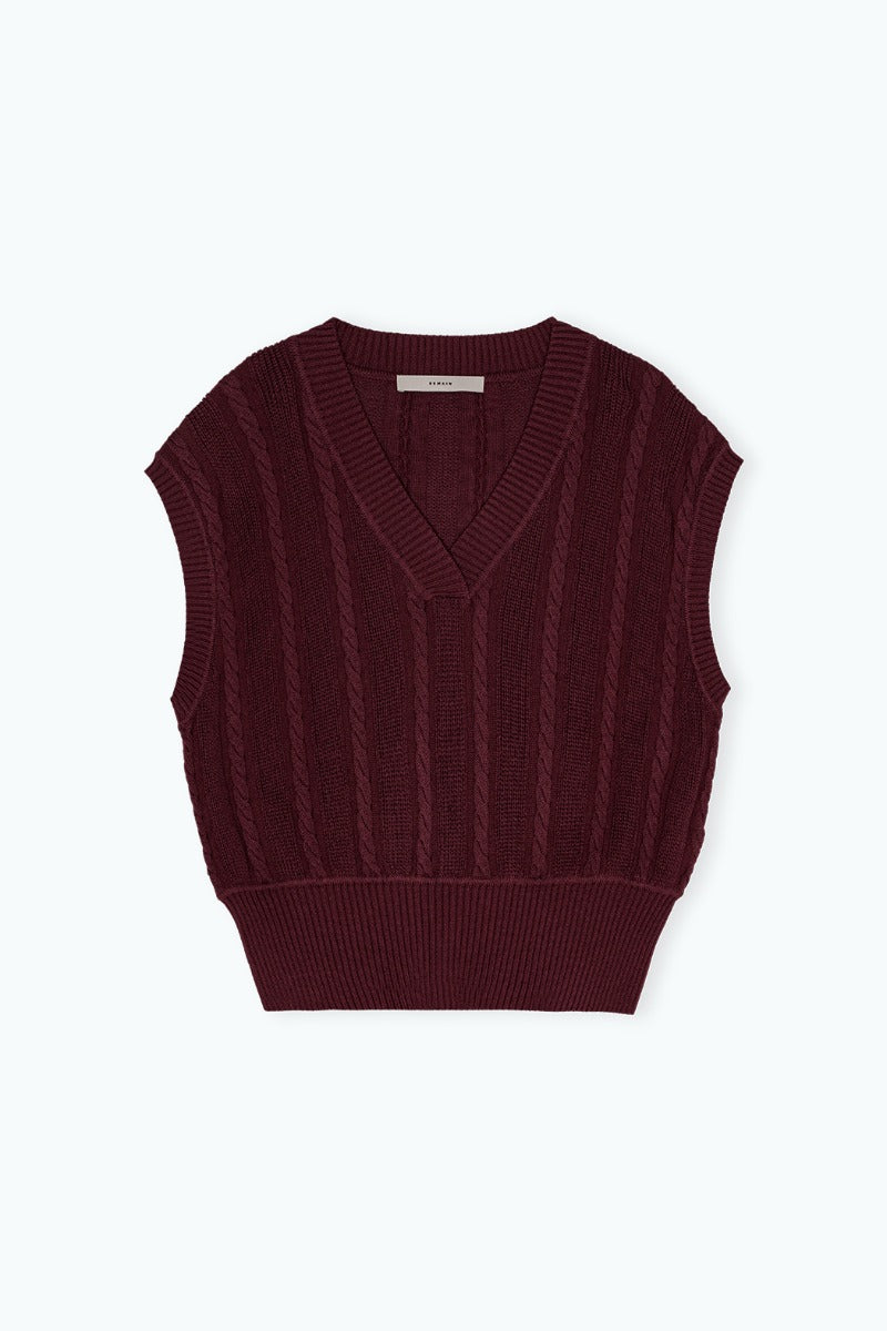 Remain Cable Knit Vest