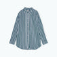Remain Oversize Shirt Green Stripe