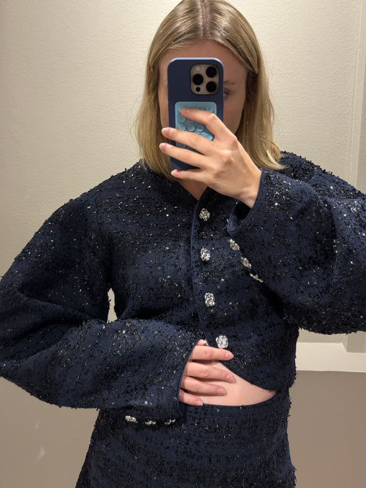 Rotate Boucle Short Jacket