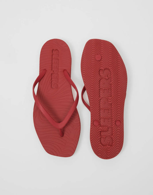 Sleepers Tapered Flip Fops Red