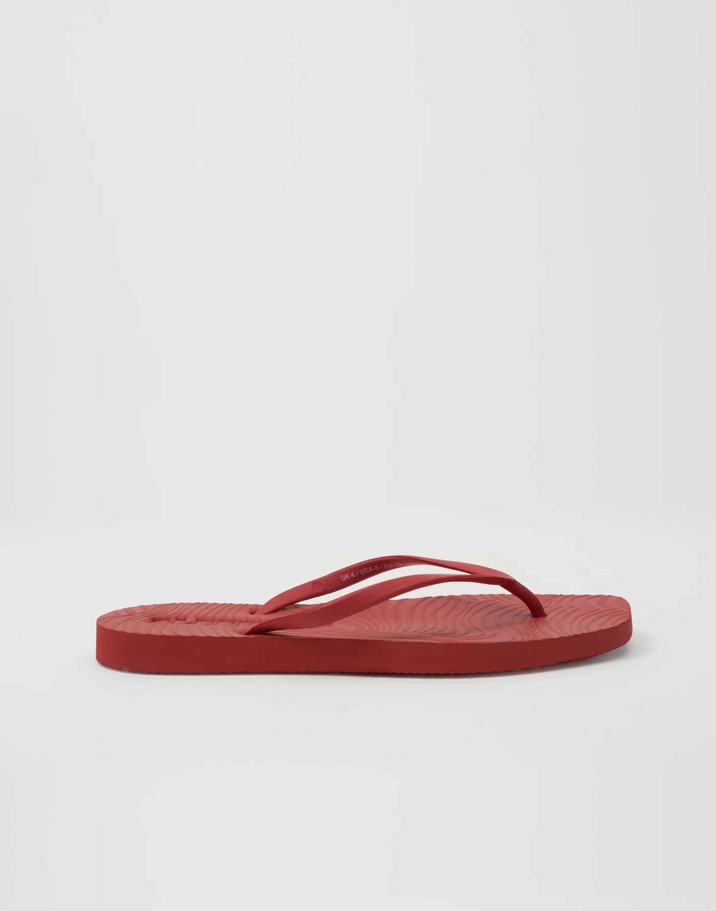 Sleepers Tapered Flip Fops Red