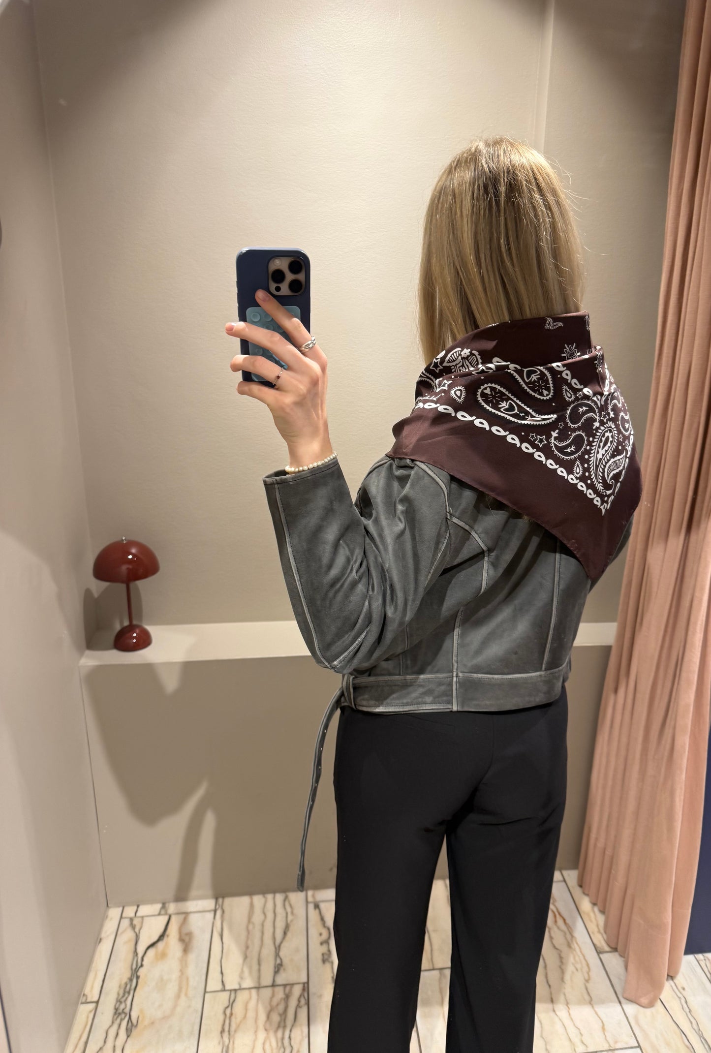 G-Paisley Scarf Silk Chocolate