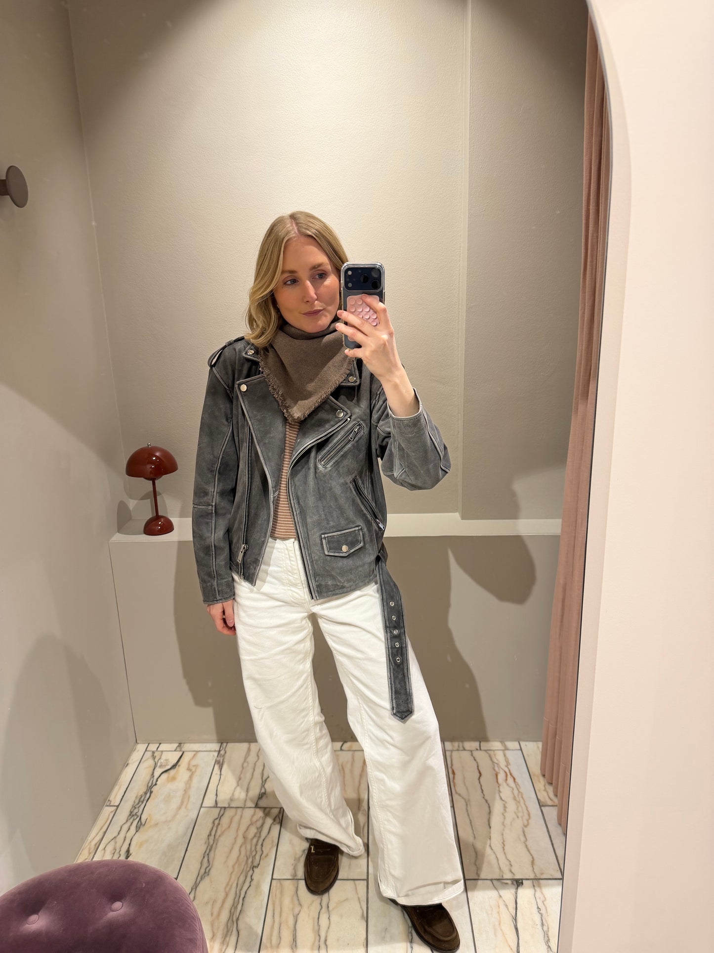 G-Mini Scarf Wool Taupe