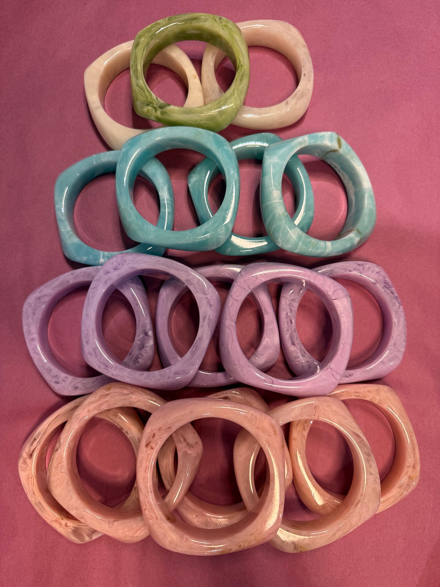 Chunky Bangle Lavender Violet