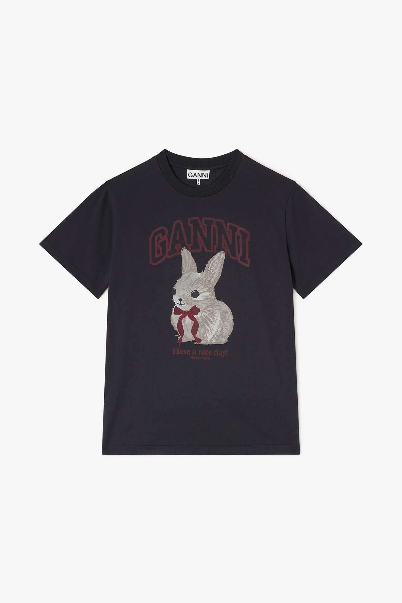 GANNI Basic Cotton Jersey T-Shirt
