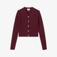 GANNI Mini Ribbed Merino Cardigan